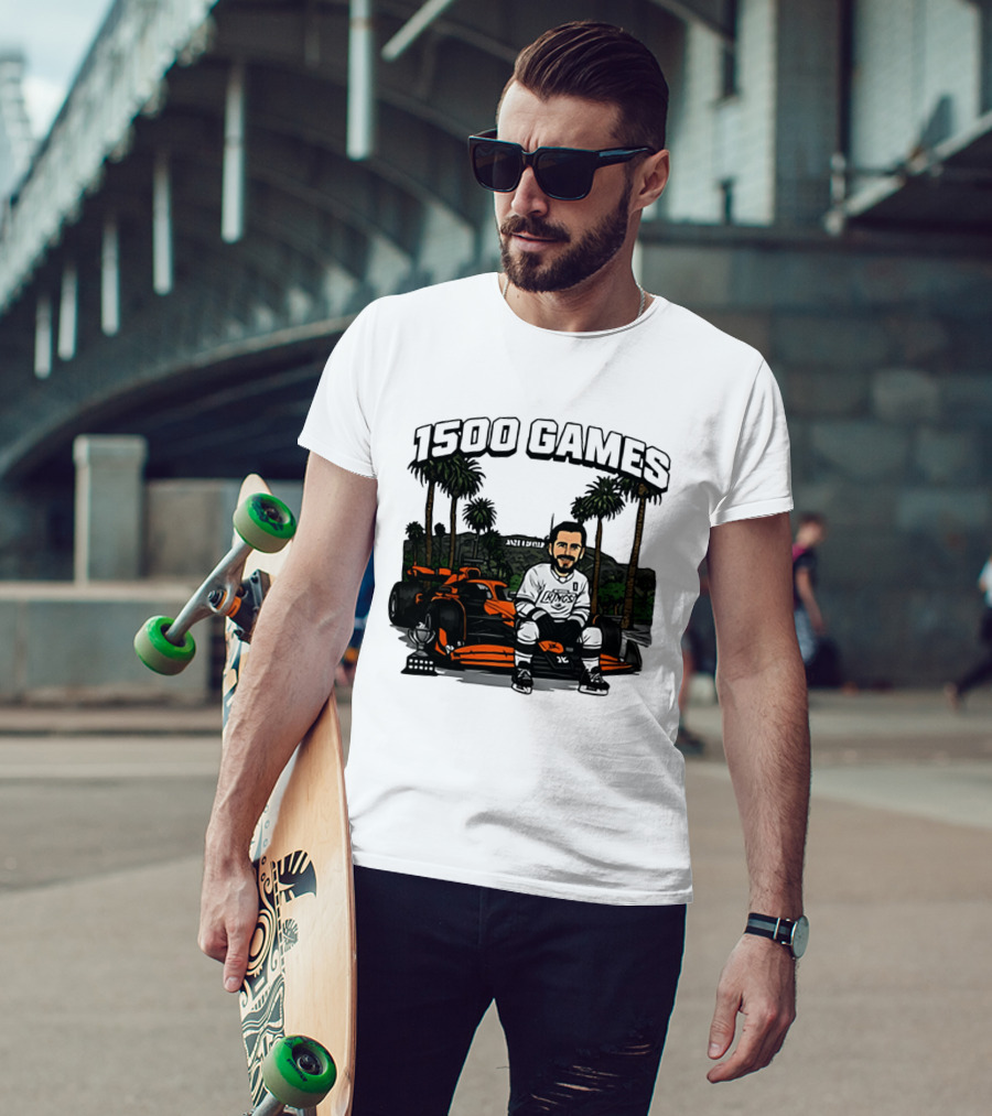 Los Angeles Kings Anze Kopitar 1500 Games Celebration 2026 T-Shirt