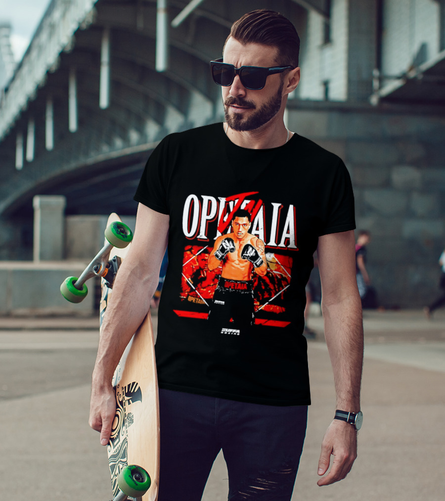Jai Opetaia Boxing Zuffa Fighter Dynamic Pose T-Shirt
