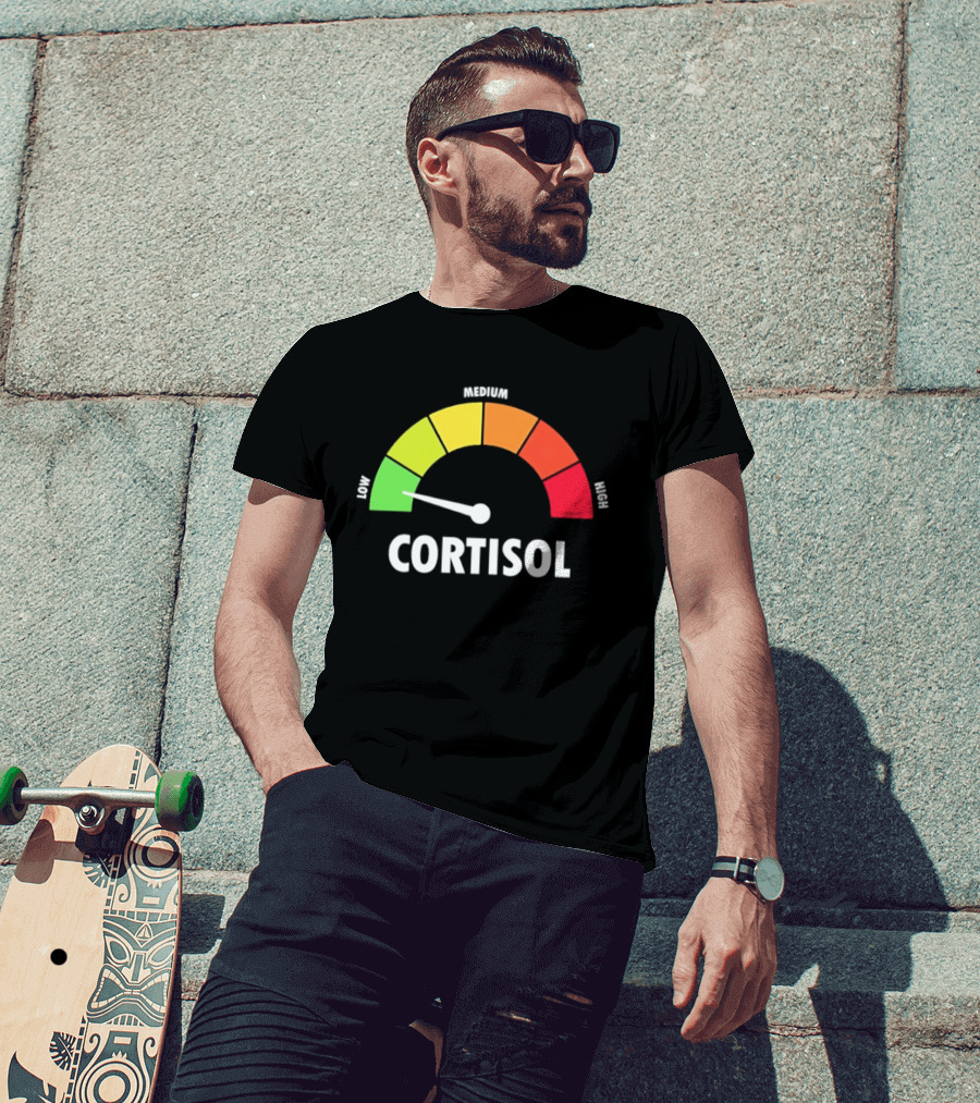 Low Medium High Cortisol Meter T-Shirt