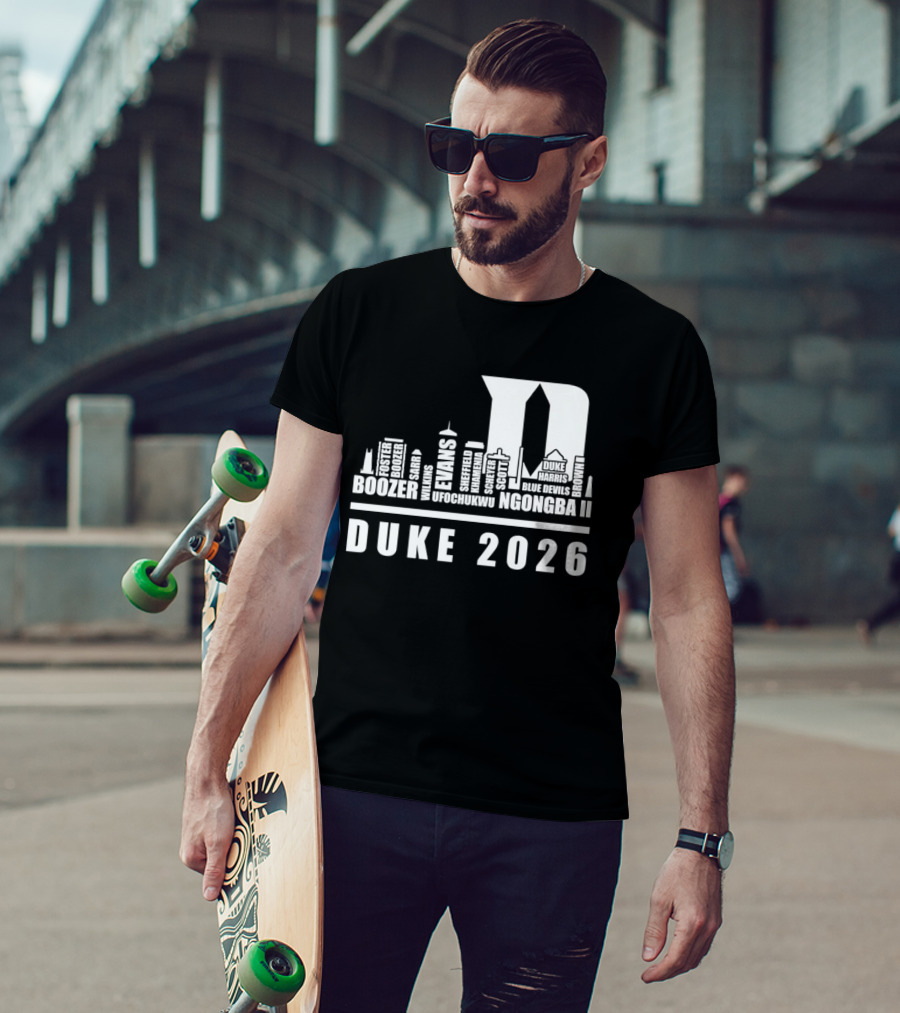 Duke 2026 Skyline Boozer Evans McCorkle Li T-Shirt