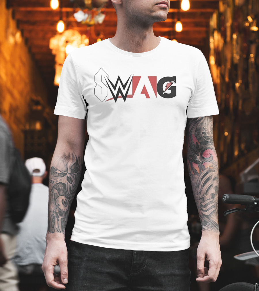 SWAG Stussy S WWE Adobe Gatorade Mashup T-Shirt
