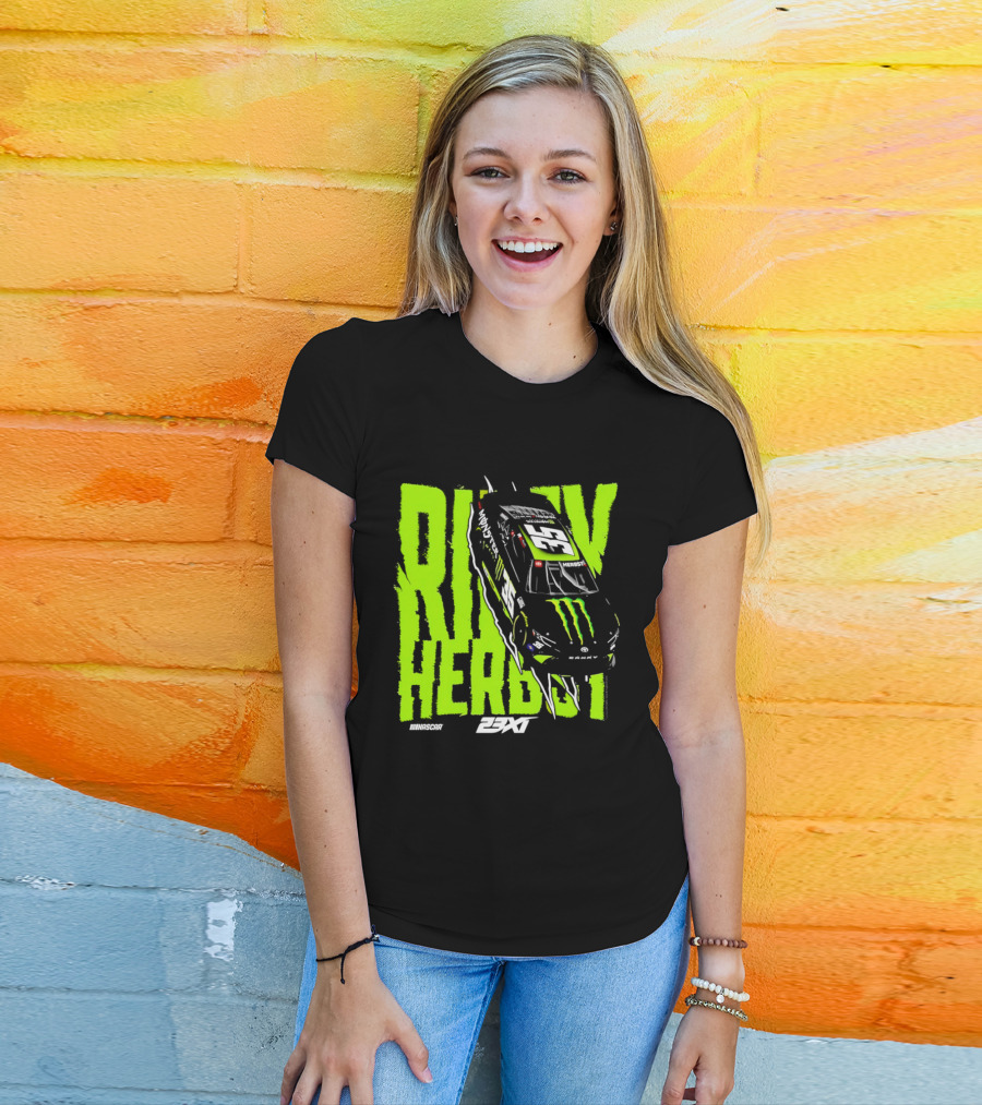 Riley Herbst No 35 Toyota Camry Monster Energy Racing 23XI NASCAR T-Shirt