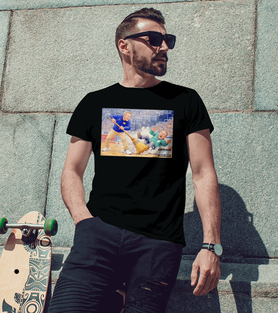 Michigan Wolverines Sweep Michigan State Spartans Parental Advisory T-Shirt