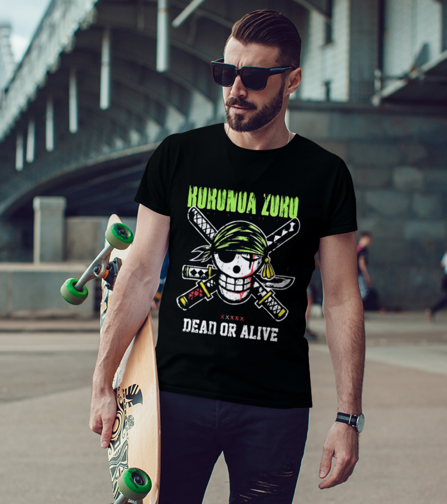 Roronoa Zoro Skull Three Swords Dead Or Alive T-Shirt