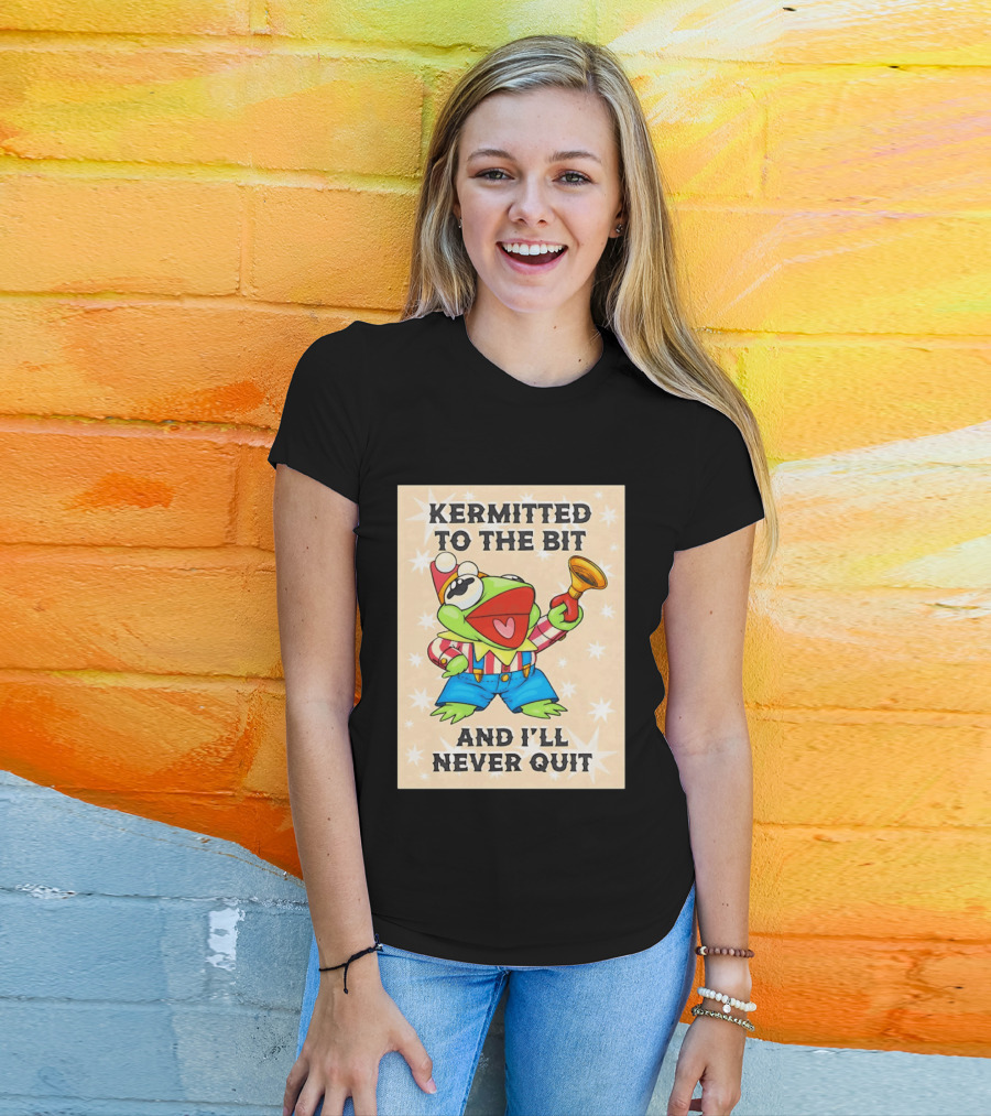 Kermit Frog Clown Outfit Kermitted To The Bit And I'll Never Quit T-Shirt
