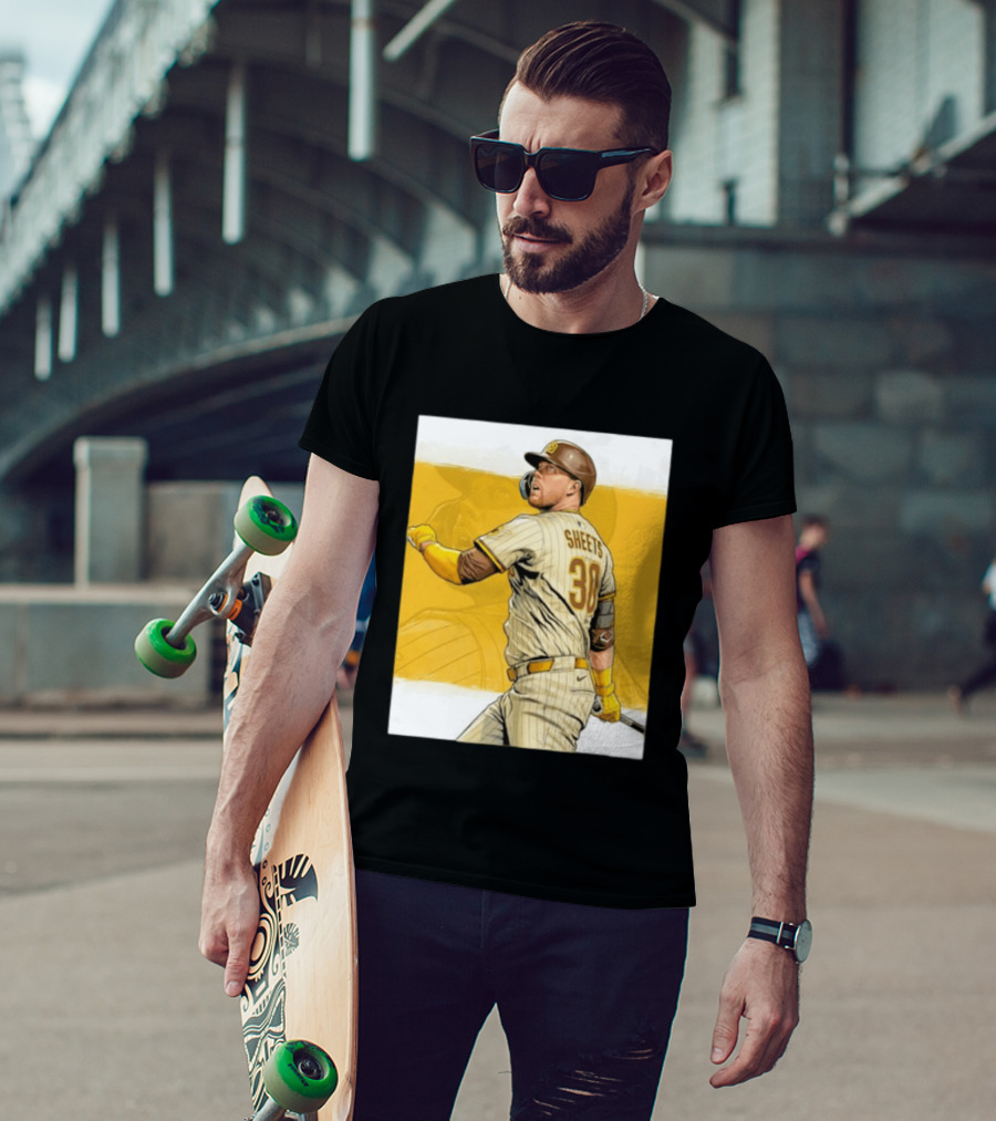 San Diego Padres Sheets 30 Baseball Player Action T-Shirt