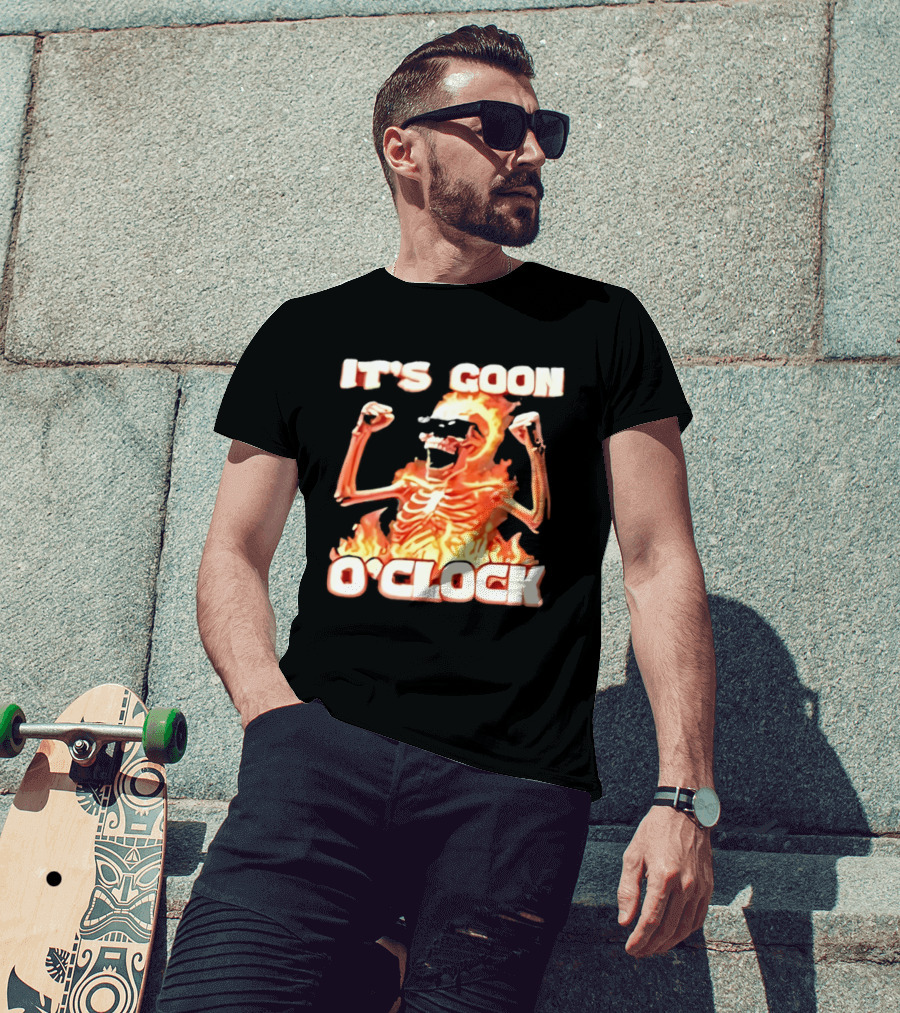 It's Goon O' Flaming Skeleton Fist Pump T-Shirt