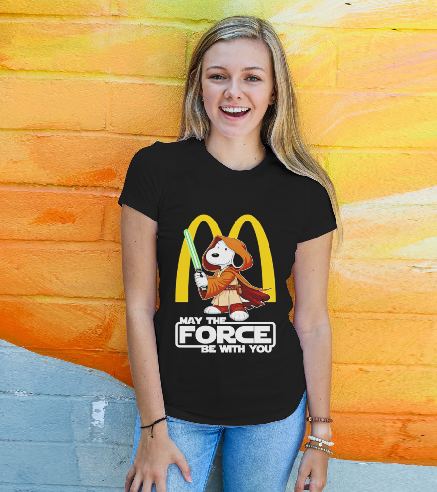 May The Force Be With You Snoopy Jedi McDonald's T-Shirt