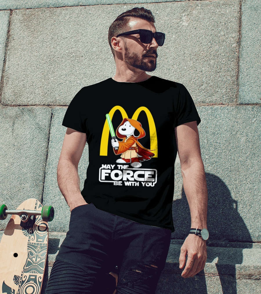 May The Force Be With You Snoopy Jedi McDonald's T-Shirt