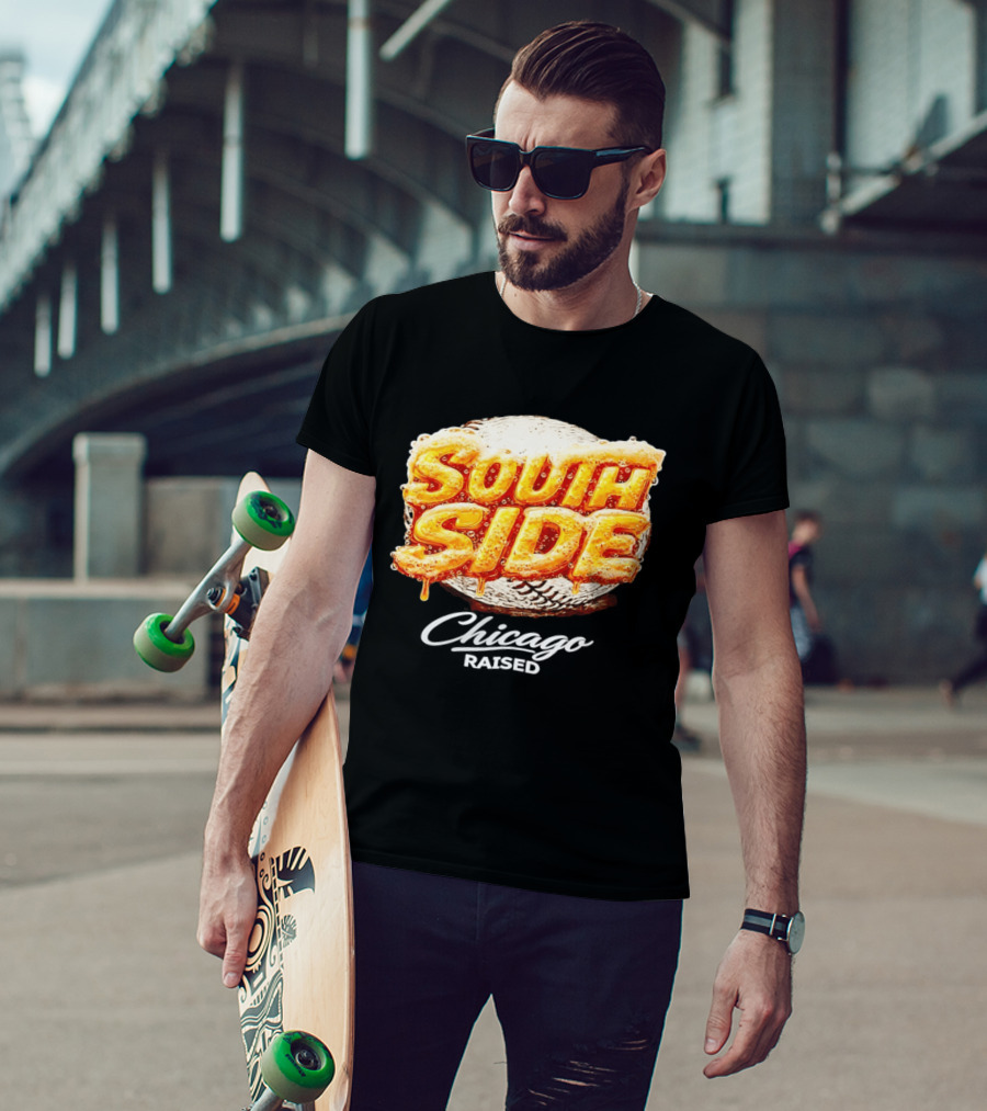 South Side Chicago Raised Baseball T-Shirt