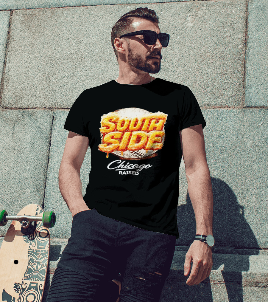 South Side Chicago Raised Baseball T-Shirt