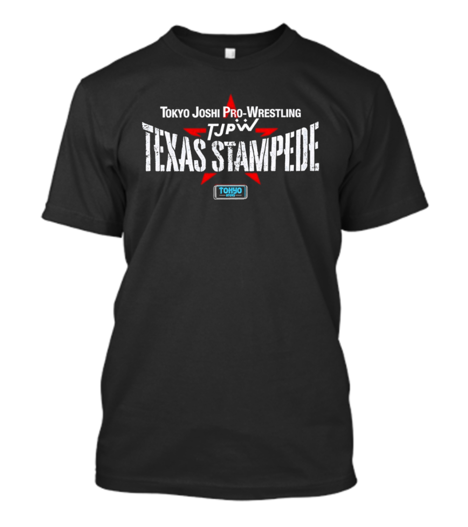 Texas Stampede Tokyo Joshi Pro Wrestling TJPW Logo Red Star Promotion T-Shirt