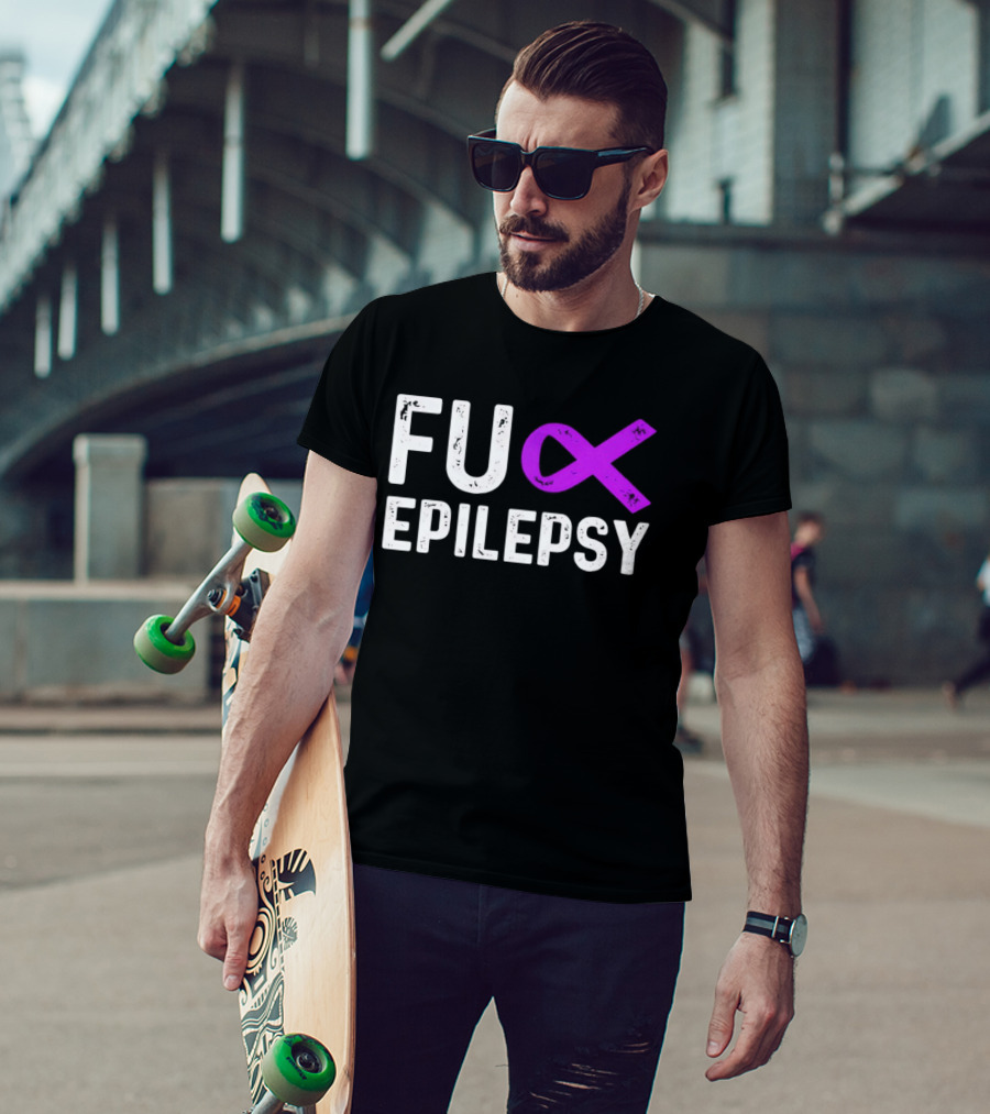 Fuck Epilepsy Purple Ribbon Awareness T-Shirt