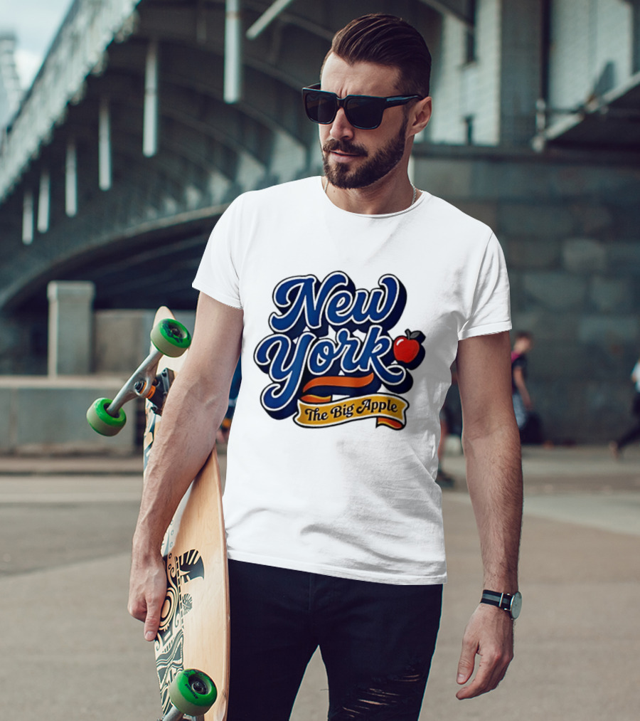 New York The Big Apple Classic Red Apple T-Shirt