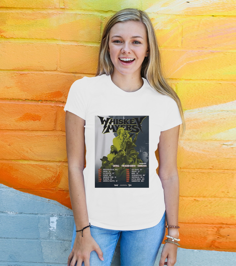 Whiskey Myers 2026 Tour North America Dates With Southall And The Record Company T-Shirt