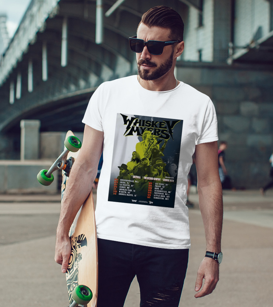 Whiskey Myers 2026 Tour North America Dates With Southall And The Record Company T-Shirt