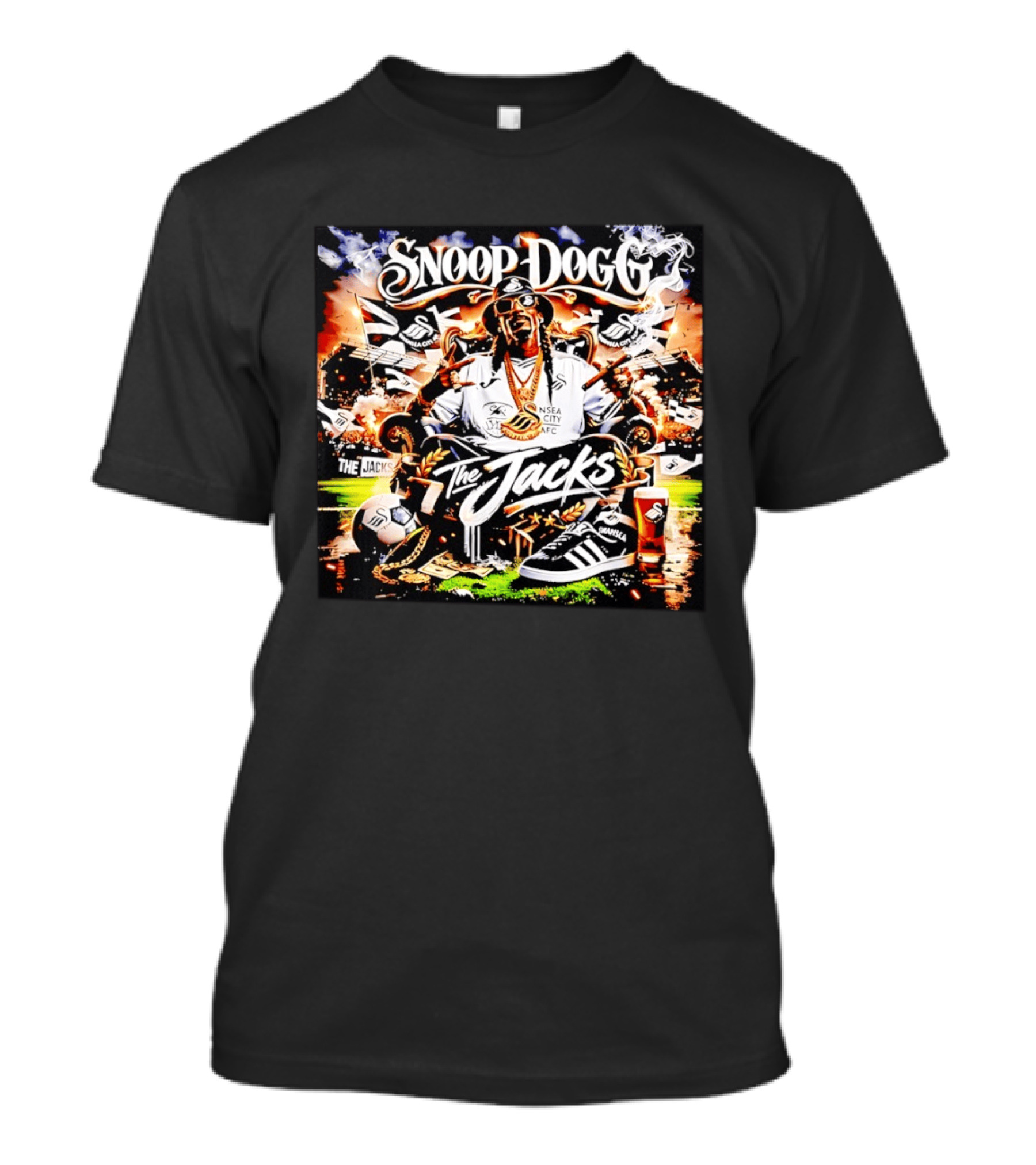Snoop Dogg Swansea City AFC The Jacks Sneaker Soccer T-Shirt