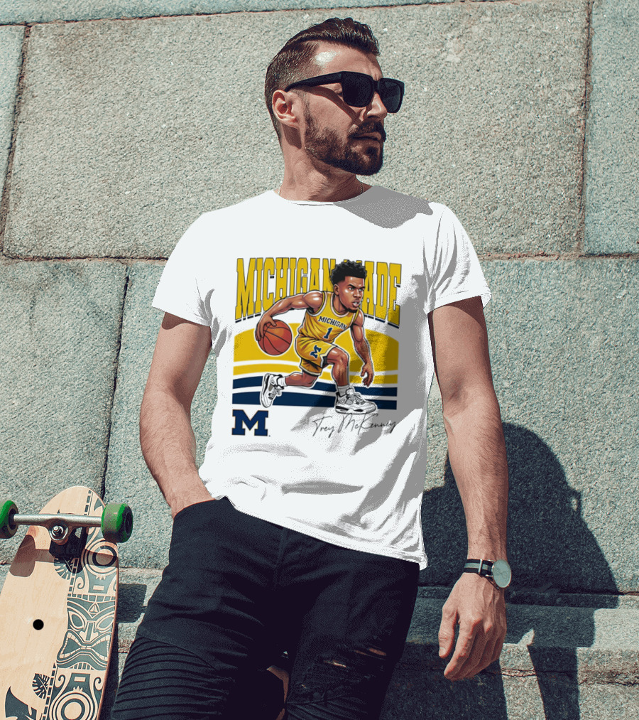 Trey McKenney Michigan Made Basketball Wolverines 2026 T-Shirt