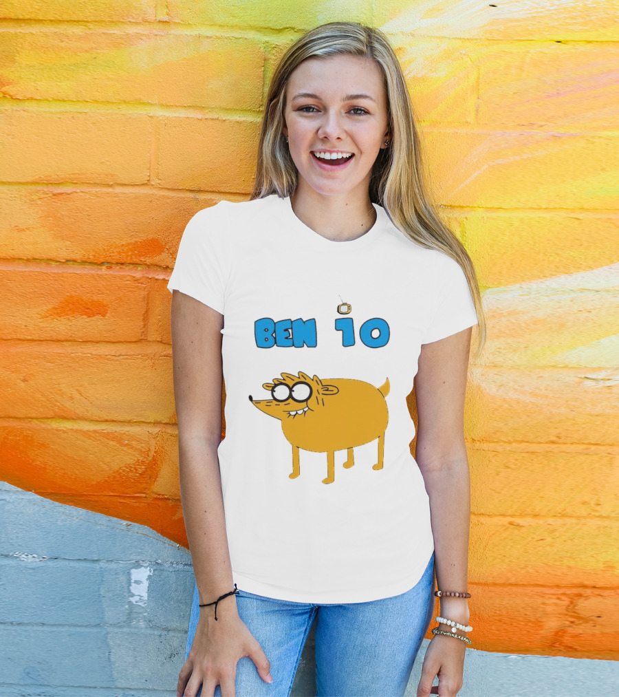 Ben 10 Jake The Dog Crossover Cartoon Network Fan T-Shirt