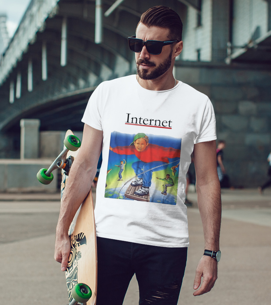 Internet Surfing Kids Adventure On Keyboard Across Digital World T-Shirt