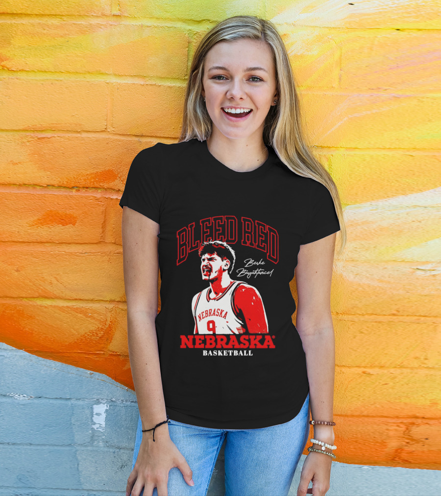 Bleed Red Berke Buyuktuncel Nebraska Basketball T-Shirt