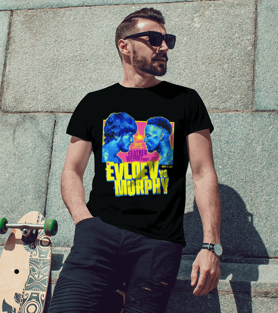 UFC Fight Night Featherweight Bout Evloev Vs Murphy 2026 Match Up T-Shirt