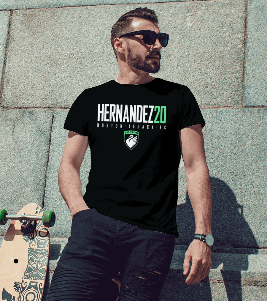 Hernandez20 Boston Legacy FC White Swan T-Shirt