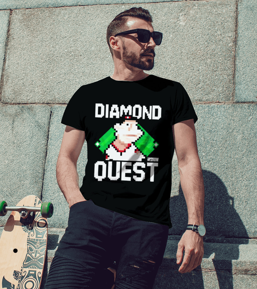 MLB The Show Diamond Quest Pixelated Baseball Adventure T-Shirt