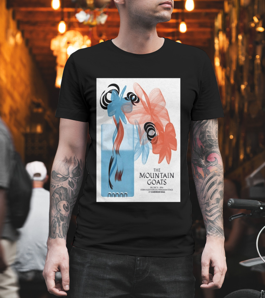 The Mountain Goats Carnegie Hall NYC Dec 11 2026 Stern Auditorium Perelman Stage T-Shirt