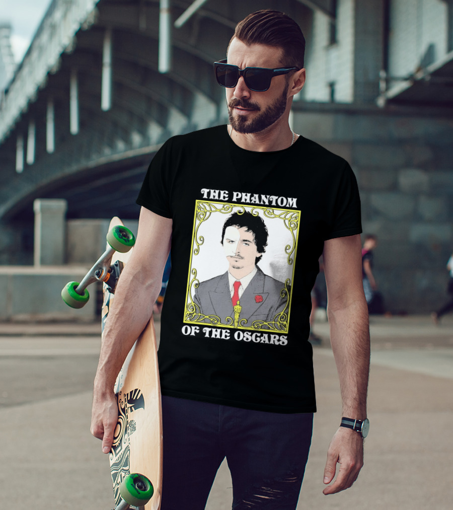 The Phantom Of The Awards Mask Suit Rose Oscar T-Shirt