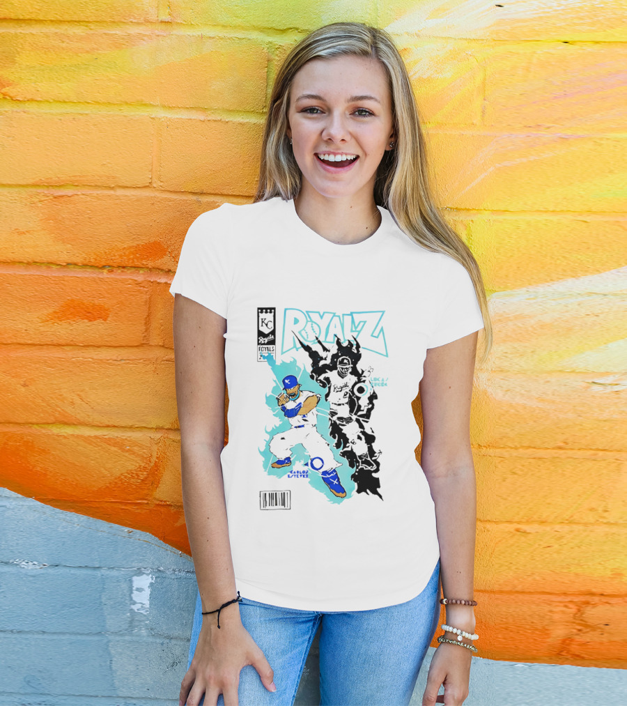 KC Royals Estévez Erceg Royalz Cartoon Baseball T-Shirt