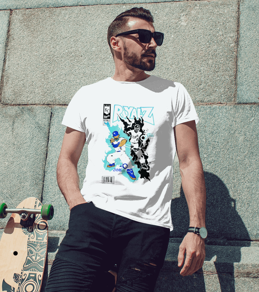 KC Royals Estévez Erceg Royalz Cartoon Baseball T-Shirt