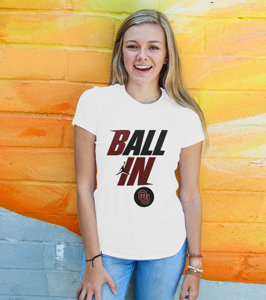 Ball In Oklahoma Sooners OU 2026 Women's Basketball T-Shirt