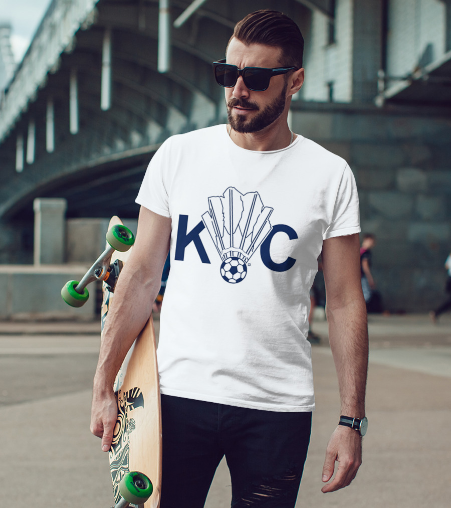 Kansas City KC Soccer Shuttlecock Combination T-Shirt