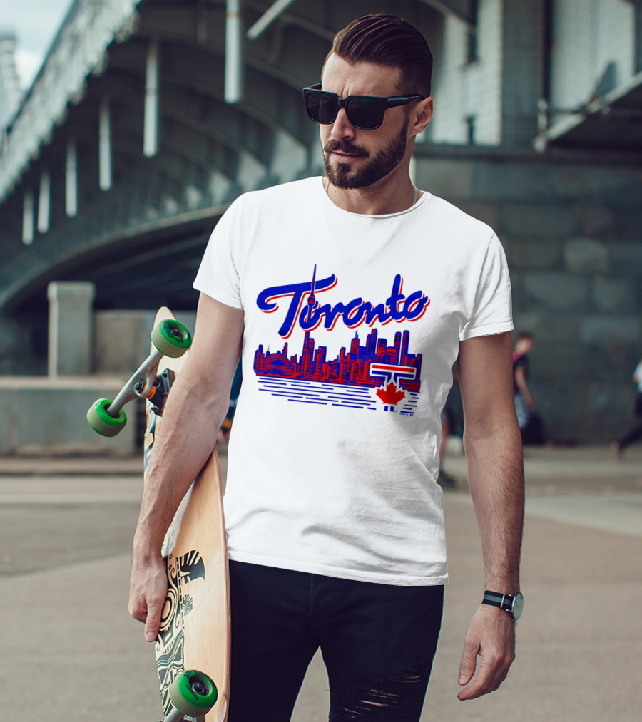 Toronto Blue Jays Skyline 2026 Canadian Baseball T-Shirt