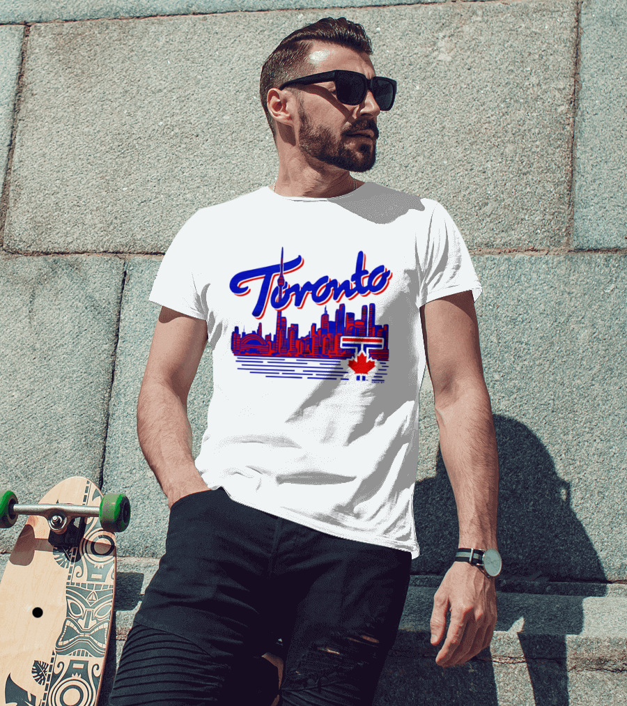 Toronto Blue Jays Skyline 2026 Canadian Baseball T-Shirt
