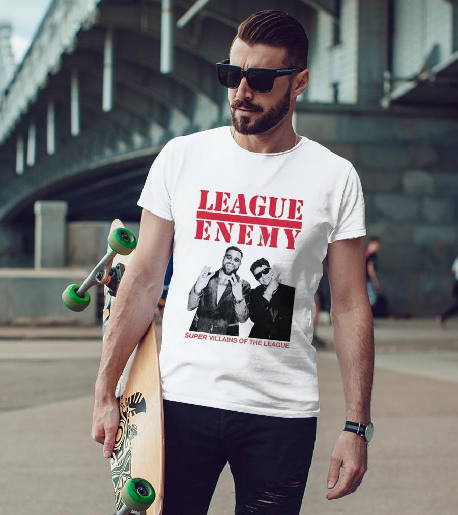 League Enemy Super Villains Of The League Patrick Mahomes Travis Kelce T-Shirt