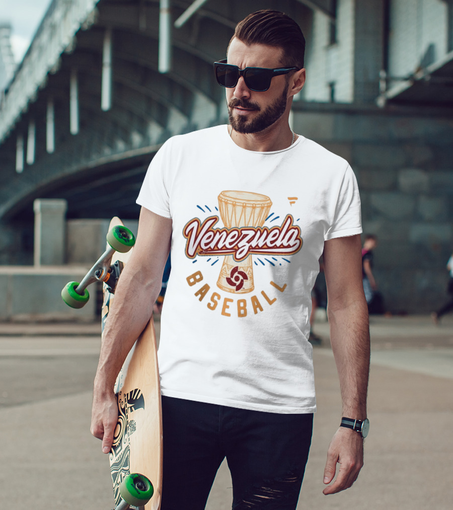 Venezuela Baseball 2026 World Baseball Classic Drum T-Shirt
