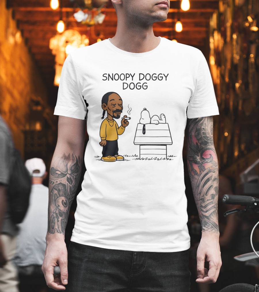 Snoopy Doggy Dogg Snoop Dogg and Snoopy Mashup T-Shirt