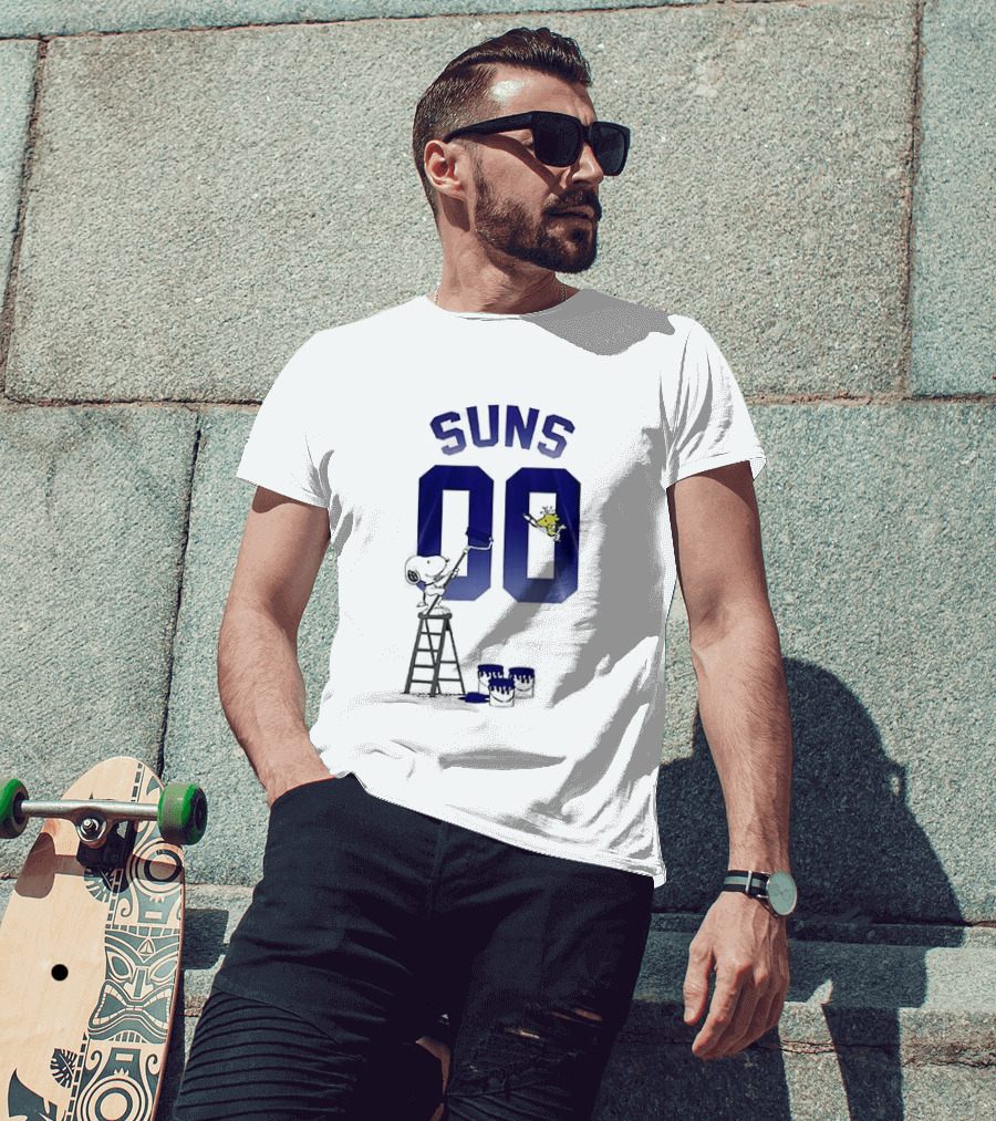 Phoenix Suns Snoopy Basketball 00 Collaboration T-Shirt