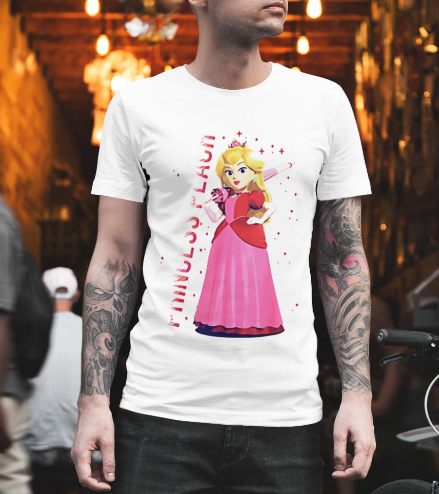 Princess Peach Animated Character Princess Peach the Movie T-Shirt