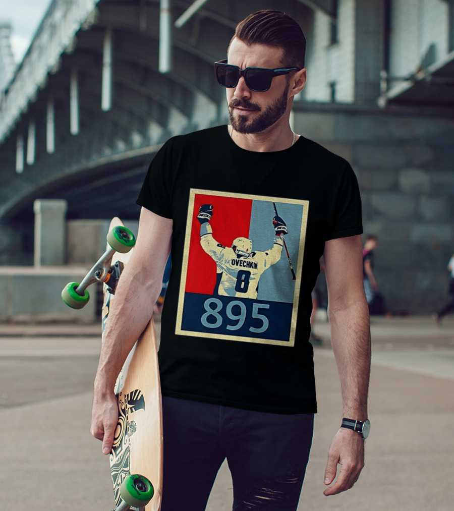 Ovechkin 895 Washington Capitals Hockey Record T-Shirt