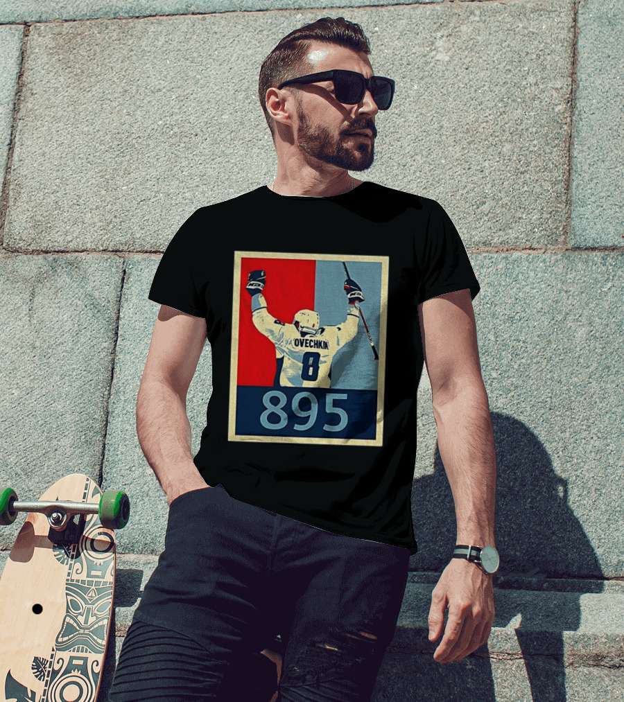 Ovechkin 895 Washington Capitals Hockey Record T-Shirt