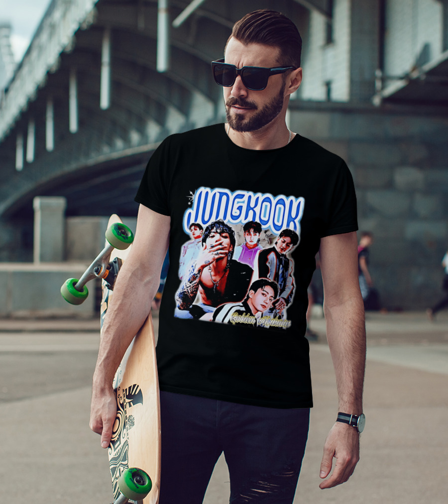 Jungkook Golden Maknae Multicolor Fashion T-Shirt