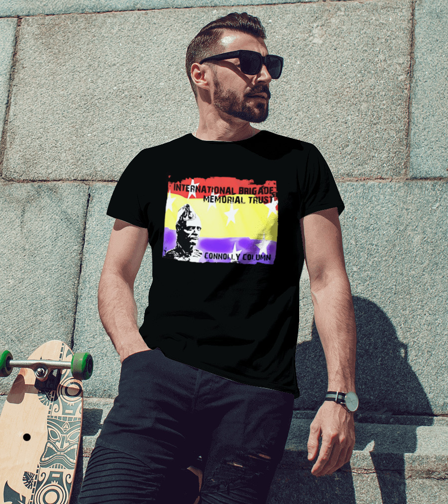 International Brigade Memorial Trust Connolly Column Star Flag T-Shirt