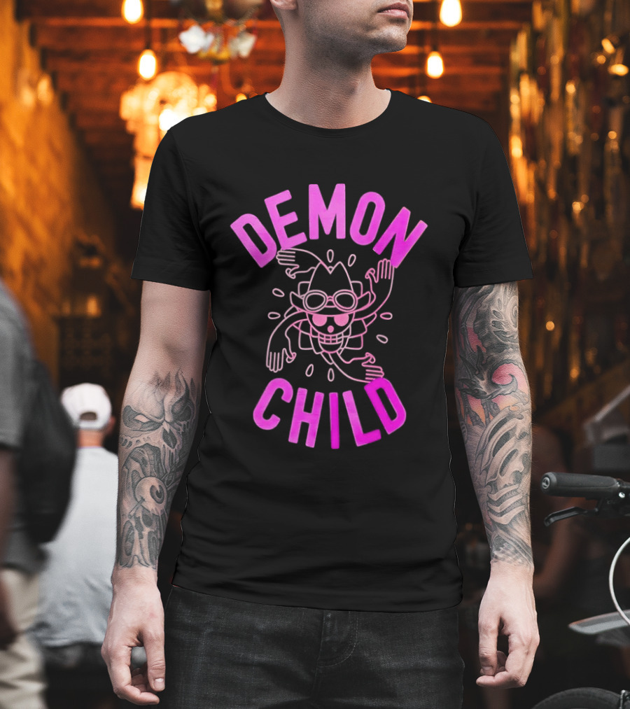 Demon Child Nico Robin Pink Line T-Shirt