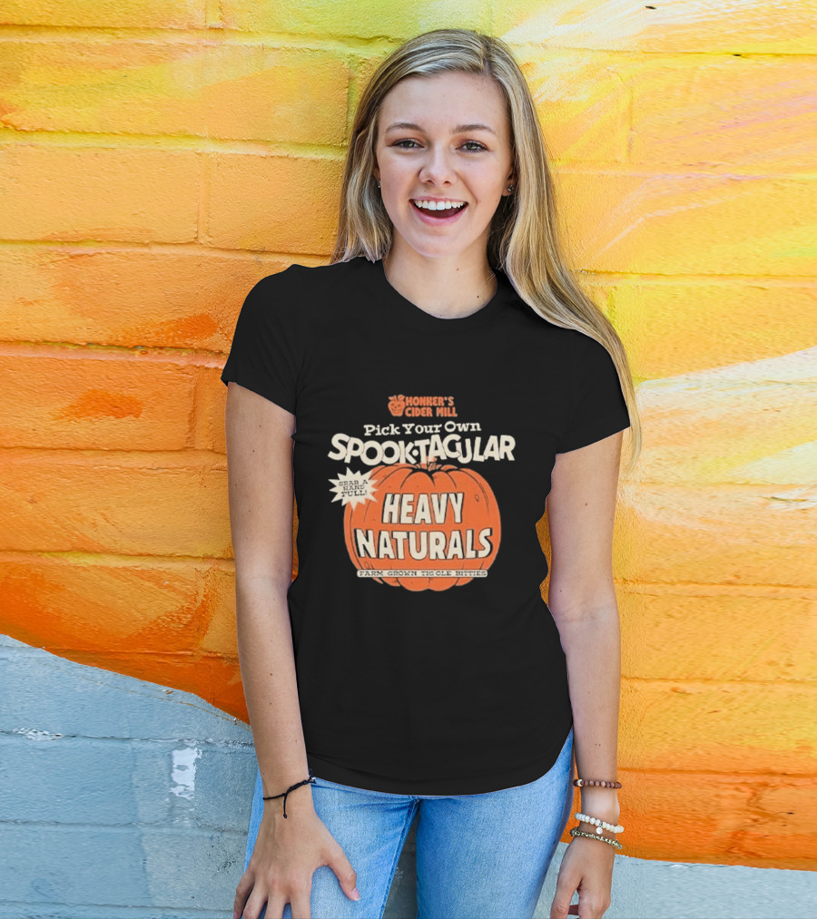 Hohner's Cider Mill Pick Your Own Spooktacular Heavy Naturals Pumpkin T-Shirt