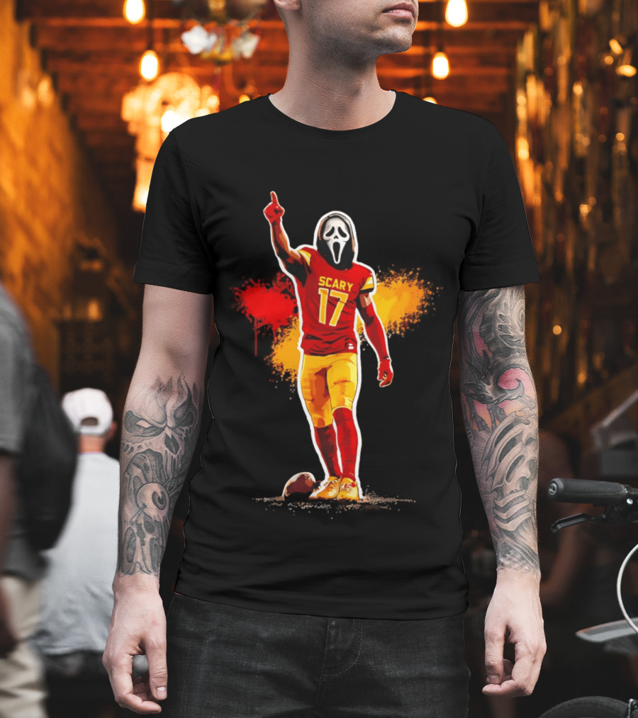Washington Commanders Terry Mclaurin Scary 17 Horror Football Jersey T-Shirt