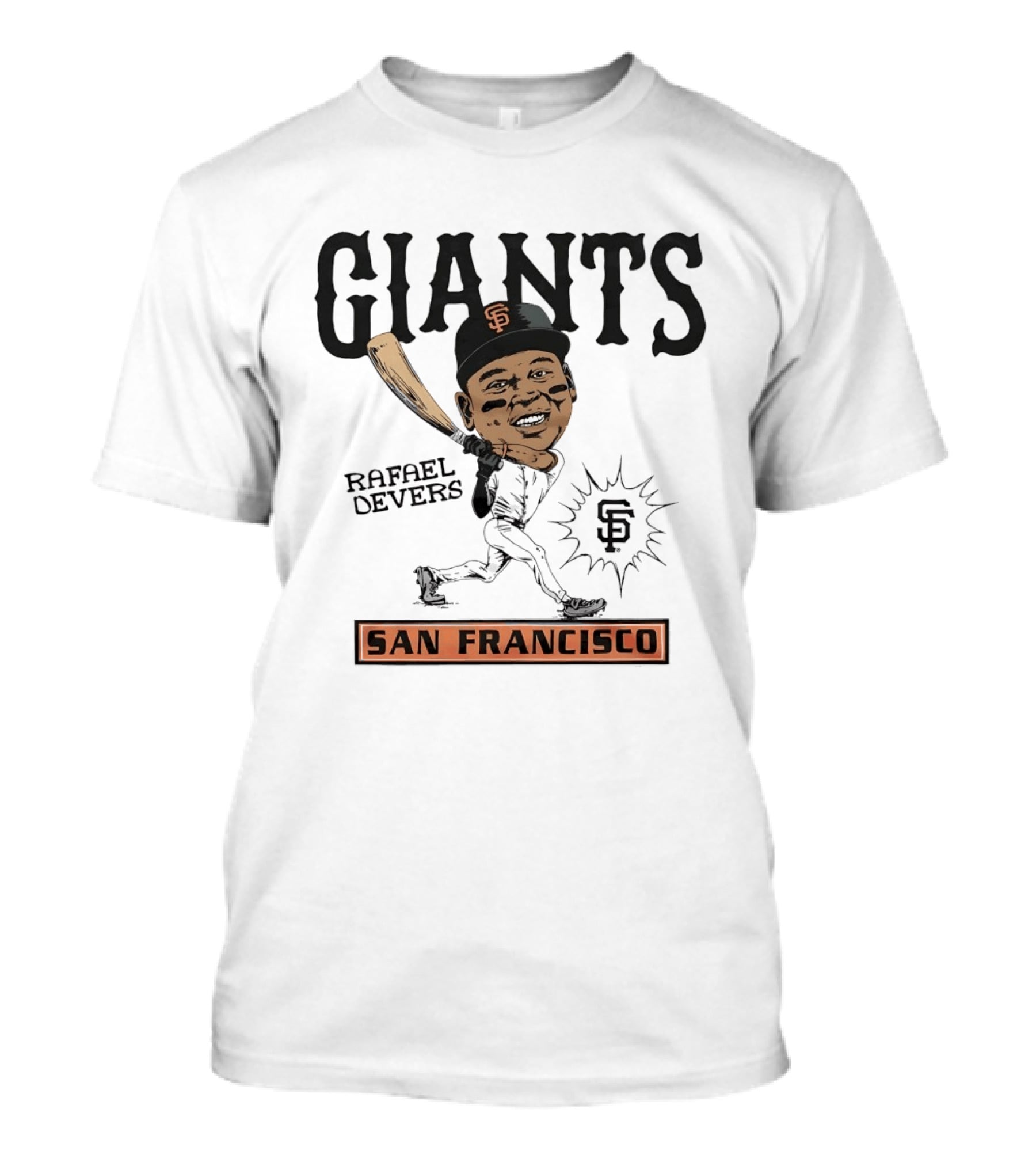Rafael Devers San Francisco Giants MLB Baseball Caricature Giants San Francisco T-Shirt