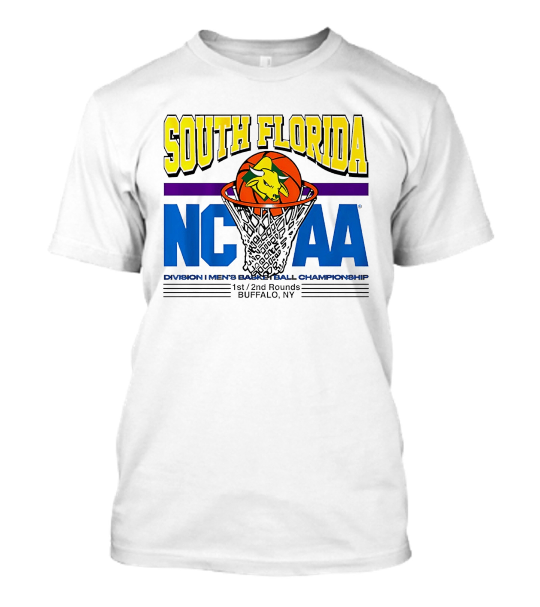 South Florida Bulls NCAA Division I Men's Basketball Championship 2026 Buffalo NY T-Shirt